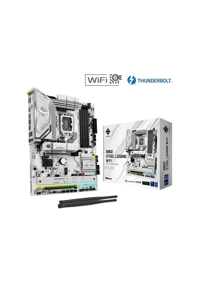 Asrock B860 Steel Legend Wifi Lga1851 Ddr5 8666mhz+ Oc Atx Aaaa11asr0031