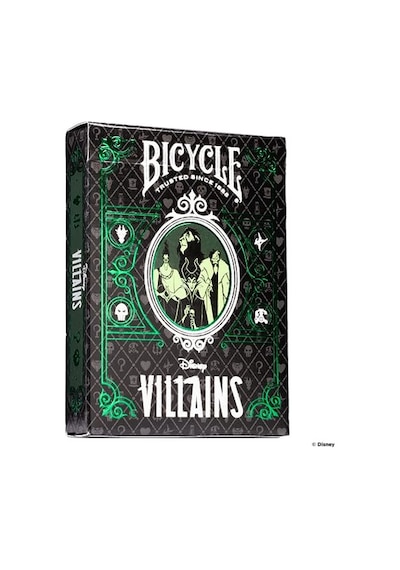 Disney Villains Oyun Kartları Yeşil Veya Mor Poker, Kaykay, Koleksiyoncular Ve Disney Hayranları İçin
