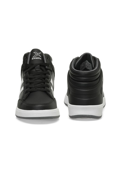 Kinetix Kort Pu Hı 4pr Siyah Unisex High Sneaker Siyah-beyaz-grı Siyah - Beyaz