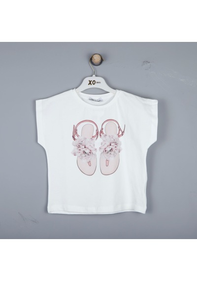 Xo Kids P-003359 Bes 9490 Kız Bluz 6-14 Yaş Ekru