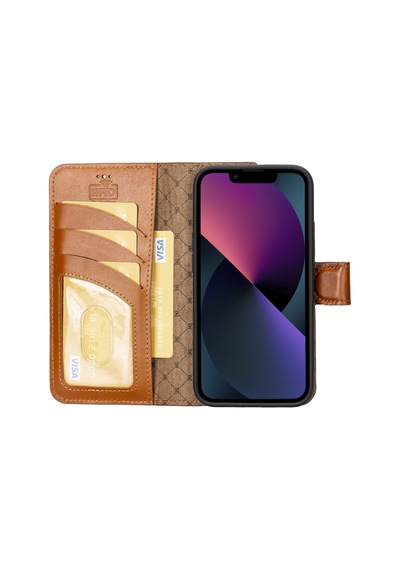 Bouletta Apple İphone 14 Uyumlu Deri Cüzdanlı Kılıf Mwwn Rst2ef