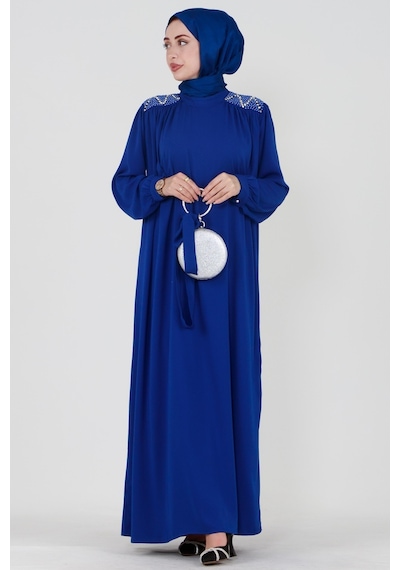 Sevitli Omuzu İşlemeli Beli Kuşaklı Tesettür Elbise-saks Mavisi-3509-saks Mavisi Saks Mavisi Sevitli Omuzu İşlemeli Beli Kuşaklı Tesettür Elbise-saks Mavisi-3509-saks Mavisi Saks Mavisi