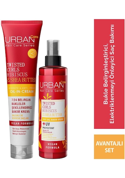 Hibiscus & Shea Butter Kıvırcık Ve Dalgalı Saçlara Özel Saç Bakım Seti-sülfatsız-vegan