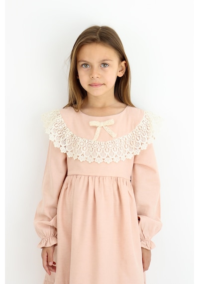 Miababy Fiyonk Detaylı Elbise 1-8 Yaş SOMON