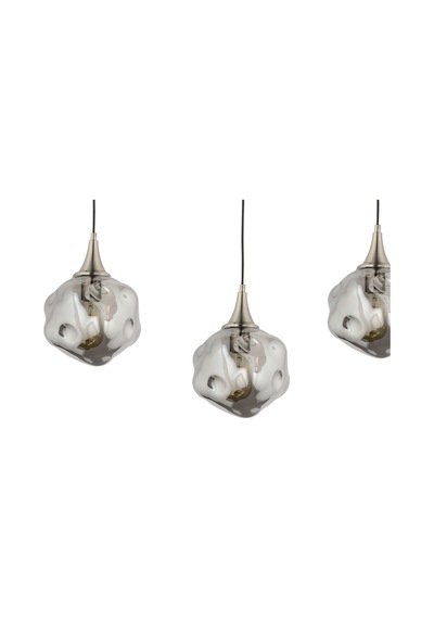 Lampaluce Globo-4 Modern Yemek Masası Sarkıt Avize 3'lü 70cm Krom Krom