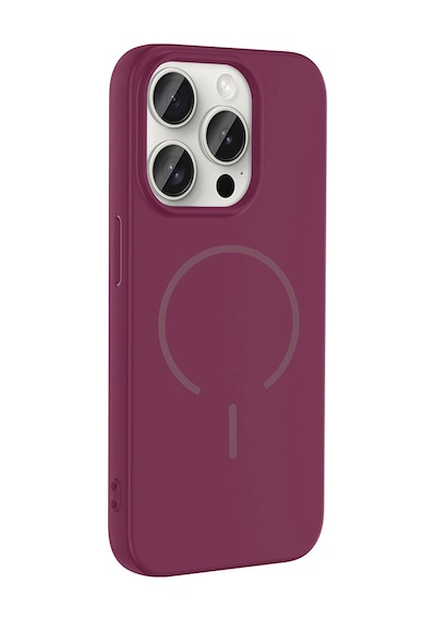 Apple Uyumlu iPhone 15 Pro Kılıf M-safe Şarj Özellikli Sys Meta Kapak - Siyah Siyah