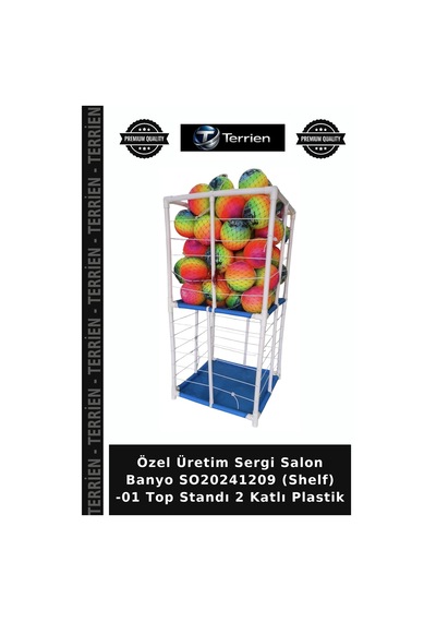 Özel Üretim Sergi Salon Banyo So20241209 Shelf -01 Top Standı 2 Katlı Plastik