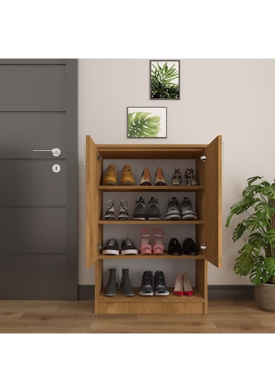 Asra Trend Ayakkabılık A-05 %100 MDF Kapaklı ve Açık Raflı Portmanto Petra Asra Trend Ayakkabılık A-05 %100 MDF Kapaklı ve Açık Raflı Portmanto Petra