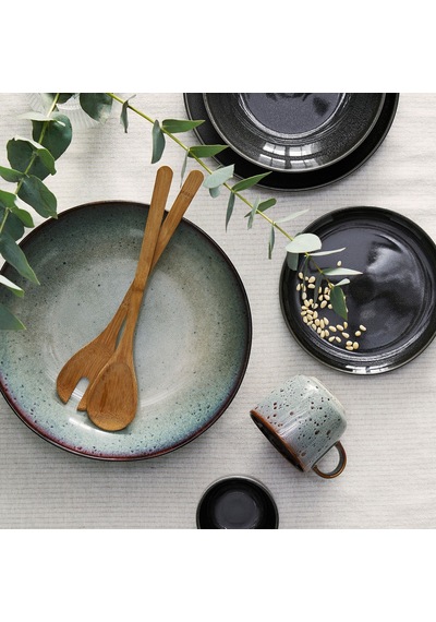 Ikea Gladelig Seramik Servis Kasesi 30 Cm Bej - Yeşil