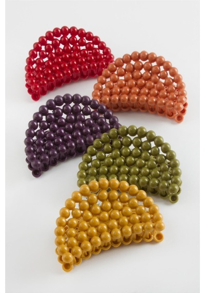 Oval Renkli Mandal Toka 8 Cm Kırmızı