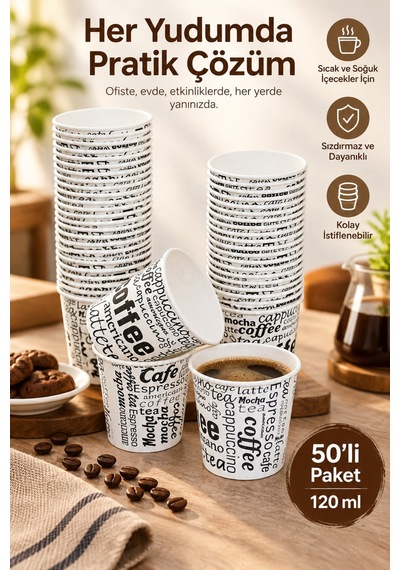 Karton Bardak - 50 Li Paket - 120 Ml Diğer