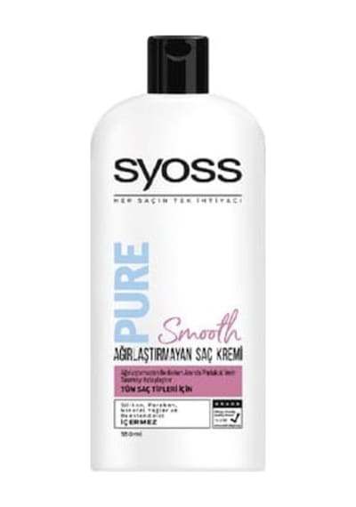 Syoss Pure Smooth Ağırlaştırmayan Saç Kremi 550 Ml 1 Alana 1 Bedava