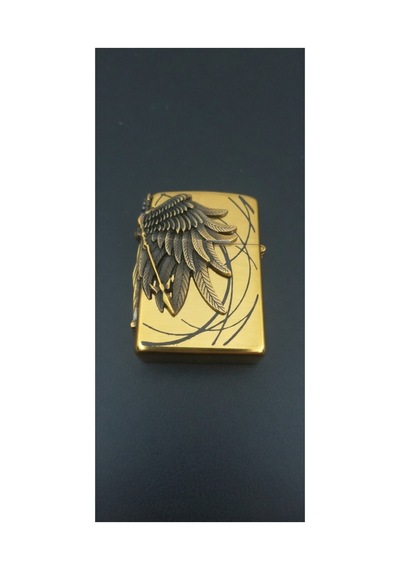 Melek Figürlü Pürmüz Alevli Gold Gazlı Çakmak Altın - 861684283 Altın - 861684283 Altın