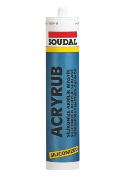 Acryrub Silikonize Mastik 310 Ml Antrasit Diğer