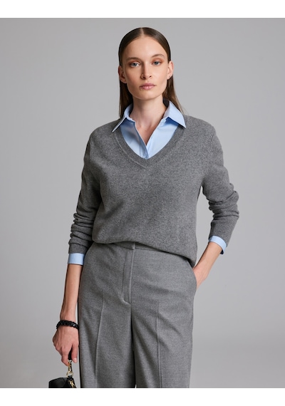 Pierre Cardin Gri Melanj Regular Fit Kazak 50331419-vr086
