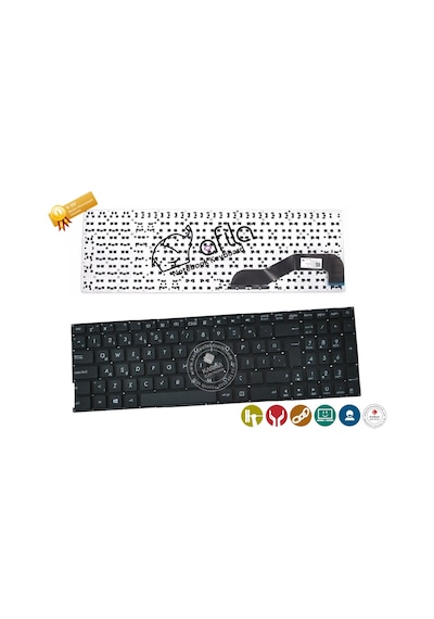 Asus Uyumlu X540Ub-Go355T X540Ub-Go356T Notebook Klavye Siyah Tr