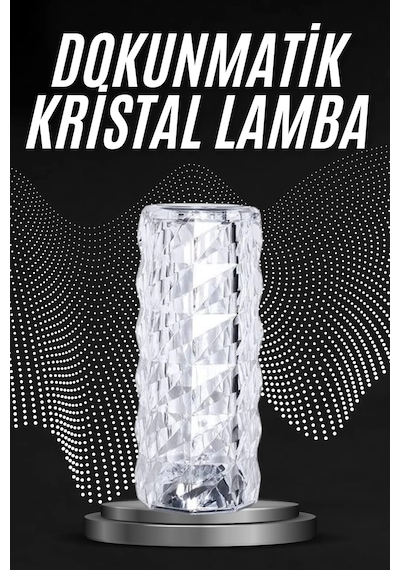 Buğz Kristal Lamba Masa Lambası Şarjlı Masa Lambası Dokunmatik Sensör Usb Şarjlı Diğer 39386770