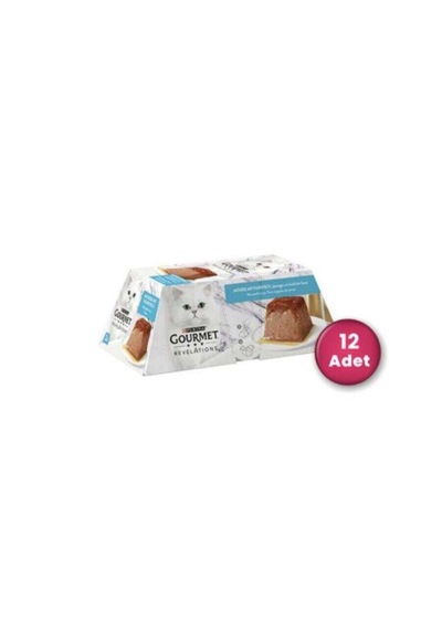 Gourmet Gold Revelations Ton Balıklı Ezme Yetişkin Kedi Konservesi 2 X 57 Gr 12'li Paket