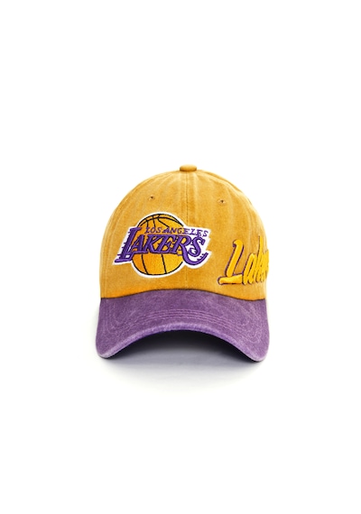 Berellini Los Angeles Lakers Yıkamalı Şapka Specıal Desıgn Sarı - Mor