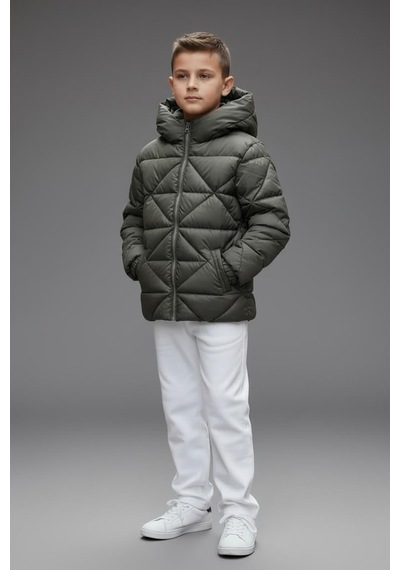Benitto Kids Erkek Çocuk Şişme Mont 51378 Haki