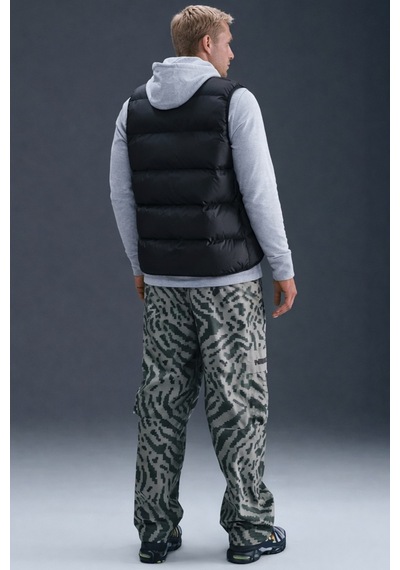 Nike Air Max Storm Fit Men's Windrunner Gi Black Waistcoat Spor Yelek Siyah