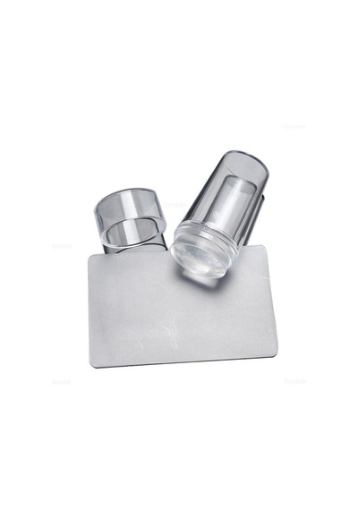 Stamper Baskı Transfer Aparat Seti Silikon Başlıklı Oje Dizayn Baskı Seti Nail Art Tırnak Damgalama
