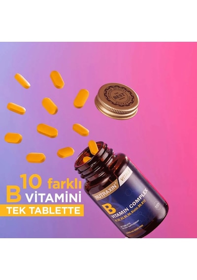 Nutraxin B Vitamin Complex - B Vitamini Takviyesi 60 Tablet