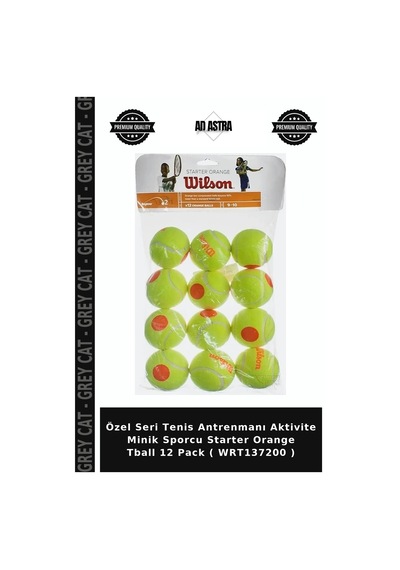 Özel Seri Tenis Antrenmanı Aktivite Minik Sporcu Starter Orange Tball 12 Pack Wrt137200
