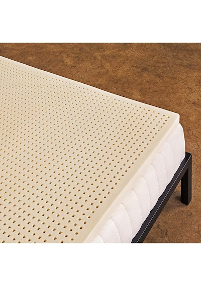Topper 4.0 - Lateks Yatak Pedi - %100 Pamuk Air Cool Nefes Alabilen Kılıflı Beyaz