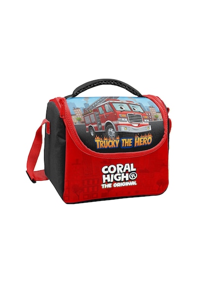 Coral High Erkek Çocuk Kırmızı İtfaiye Aracı Baskılı Isı Yalıtımlı Beslenme Çantası 37163
