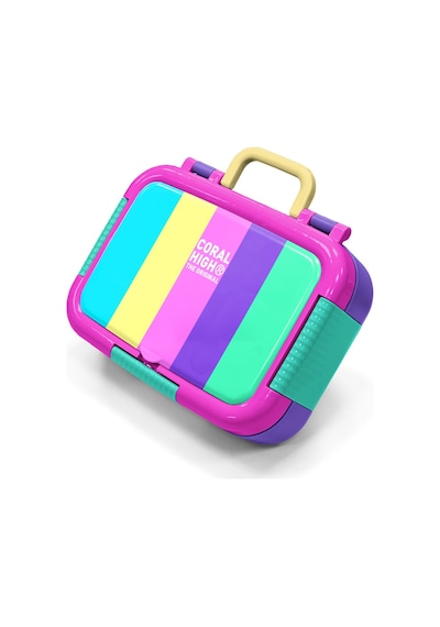 Coral High Kids Pembe Çizgi Desenli Paslanmaz Çelik Beslenme Kabı 39183 Pembe