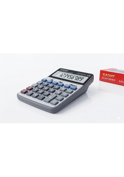 Kadio Kd-6118 Masaüstü Hesap Makinesi - 12 Haneli Büyük Lcd Ekran, Güneş Enerjili Ve Pilli, Çift Güç Kaynağı, Diğer