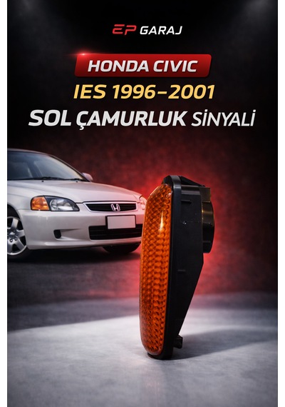 Honda Cıvıc İes 1996 2001 Model Uyumlu Turuncu Sol Çamurluk Sinyali 0