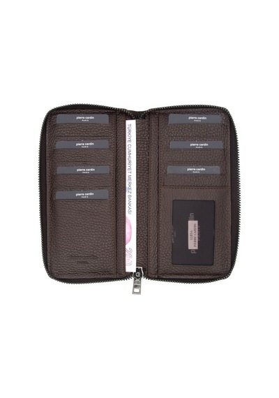 Pierre Cardin Floater Kahve Unisex Deri Cüzdanı Ft11056 Kahverengi