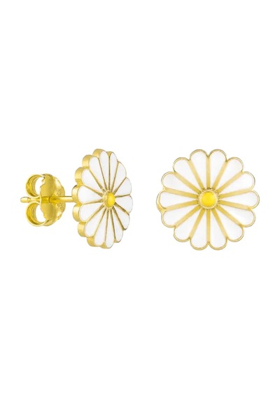 Papatya Küpe 718889 Gold Gümüş