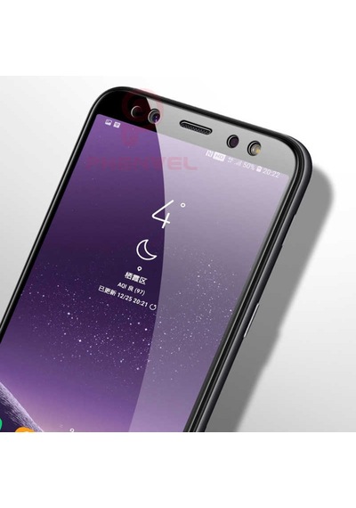 Samsung Uyumlu Galaxy A8 2018 Ekran Koruyucu Tam Kaplayan Cam