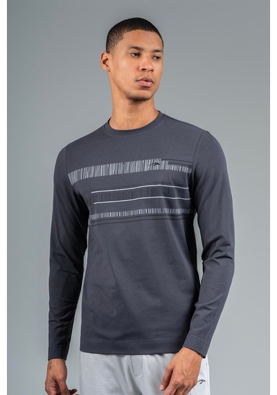 Maraton Regular Erkek Bisiklet Yaka Antrasit Sweatshirt Antrasit
