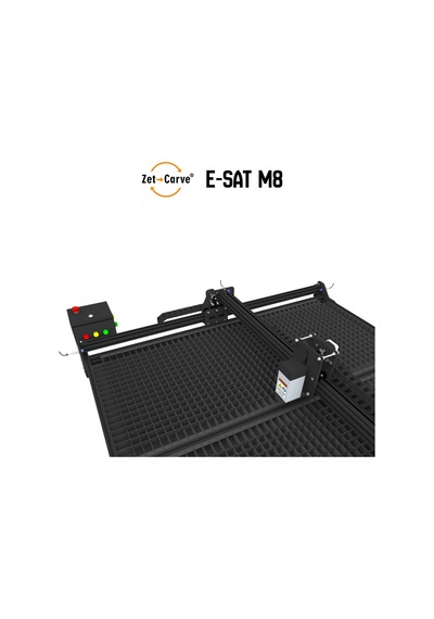 Zetcarve E-sat M8 Cnc Lazer 90x120 40 Watt