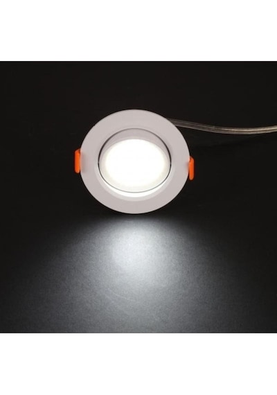 Ct-5204 Akik 7 Watt Led Spot Beyaz Kasa Beyaz Işık
