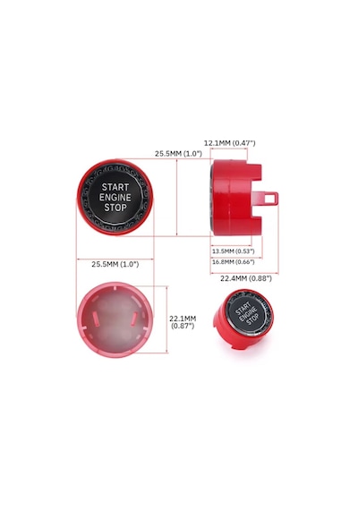 Bmw Start Stop Tuşu F30 F22 F20 F32 F10 G30 Siyah Renk 636