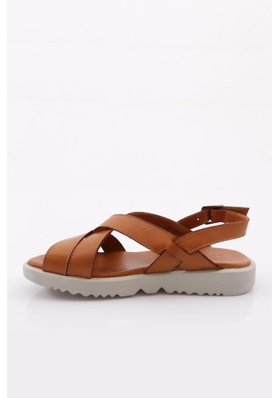 Dgn 3034 Kadin Bilekten Bağlamali Çapraz Bantli Sandalet 3034-207-R1755 Taba Dgn 3034 Kadin Bilekten Bağlamali Çapraz Bantli Sandalet 3034-207-R1755 Taba