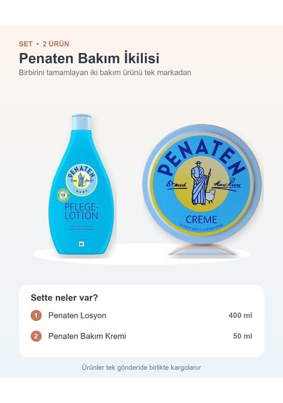 Penaten Bakım İkilisi 2 Parça: Losyon + Bakım Kremi