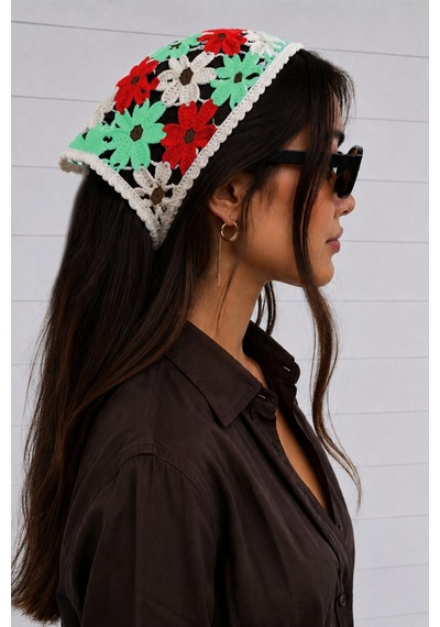 Zenviac456 Örme Bohem Bandana Zenviac45678