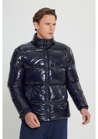 Ac&Co / Altınyıldız Classics Erkek Lacivert Standart Fit Normal Kesim Dik Yaka Mont Lacivert Ac&Co / Altınyıldız Classics Erkek Lacivert Standart Fit Normal Kesim Dik Yaka Mont Lacivert