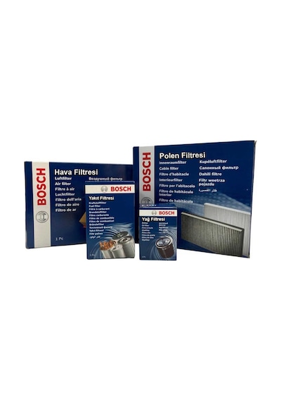 Ford Fiesta 1.6 Tdcı Dizel Bosch Filtre Bakım Seti 2009-2012 Hava+yağ+yakıt+standart Polen