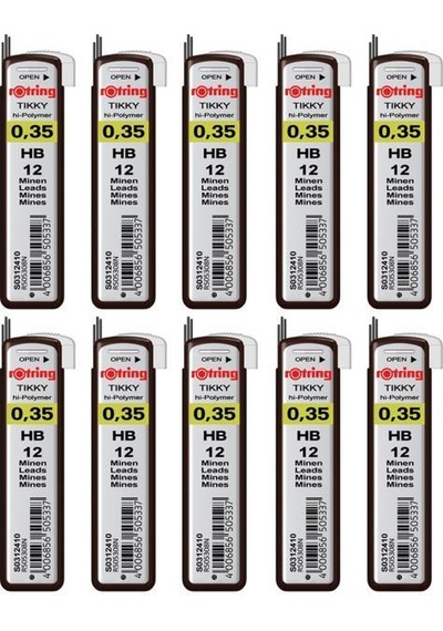 Rotring Min Hi-Polymer Uç Hb 0.35 MM 10 Adet