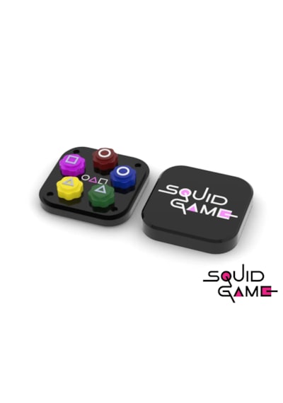 Squid Game Gonggi 5 Taş Oyun Seti, Özel Kare Kutulu, Ağır Taşlı V