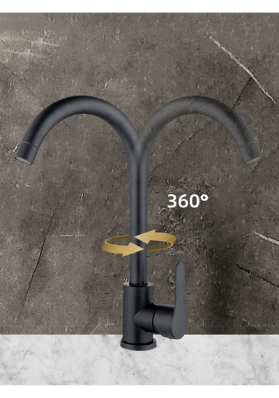 Fleko Mob-c402 Krom Sıyah Musluk Siyah