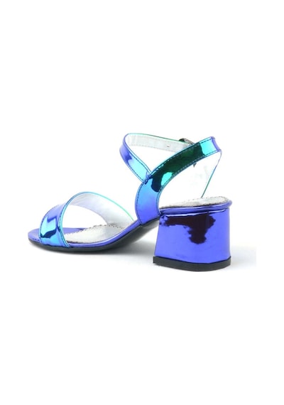 Hapshoe Pony Hologram Mor-Yeşil Kalın Topuklu Kız Çocuk Abiye Ayakkabı - 26 Mor