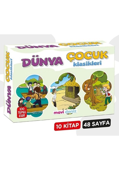Mavi Deniz Dünya Çocuk Klasikleri Okuma Seti